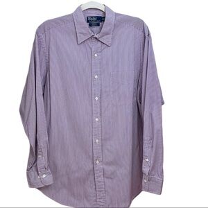 Ralph Lauren Men’s Button Up Shirt 16.5 Purple